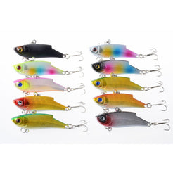 10pcs 5.5cm Vib Bait Fishing Lure Set - Saltwater Tackle Hooks