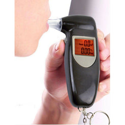 Digital Alcohol Tester LCD Police Breathalyser Grade Accuracy Portable Keychain - FREE POST