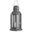 5 Pack of Dark Grey Metal Miners Lantern Summer Wedding Home Party Room Balconey Deck Decoration 21cm Tealight Candle