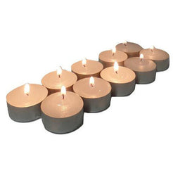 Wholesale Lot Large Tealight Candles 6cm Wide in silver foil cup  200 in a pack - Party Event Wedding BBQ Dinner Romantic Ambience Decor