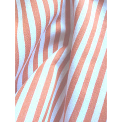 Dandi Orange & White Striped Nautical Cushion Cover 40x40cm