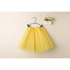 New Kids Tutu Skirt Baby Princess Dressup Party Girls Costume Ballet Dance Wear, Yellow, Kids