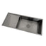 2022 Brushed Gunmetal single long bowl drainer stainless steel 304 kitchen sink