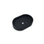 Ultra Modern Concrete Cement Wash Basin Counter Top Matte Black Oval Basin