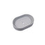 Ultra Modern Concrete Cement Wash Basin Counter Top Matte Light Gray Oval Basin