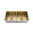 2023 Burnished Brass Gold stainless steel 304 double bowl kitchen sink