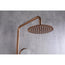 2023 Brushed Rose Gold Copper Solid Stainless Steel 304 made shower set w diverter 200 mm head sprayer hand held head