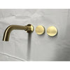 2021 New Burnished Gold Brushed Brass mixer WaterMark WELS round taps wall faucet basin