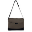 FIB Byron Canvas Laptop Messenger Bag Travel Shoulder Sling - Brown