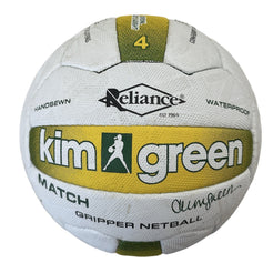 Kim Green Match Gripper Netball Hand Sewn Waterproof Net Ball Official Size 4