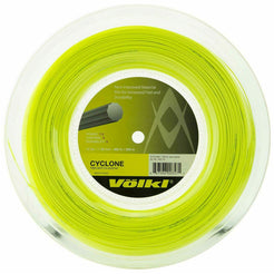 Volkl Cyclone 200m Reel Tennis Racquet Strings 16g / 1.30mm - Neon Yellow