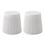 ArtissIn 2x Bar Stools Cupcake Plastic Foot Stool White