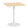 Artiss 60CM Square Pine Bar Table | Gas Lift | Swivel Base | Height Adjustable