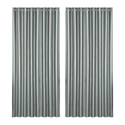 Artiss 2X Blockout Curtains Eyelet 300x230cm Grey Shine