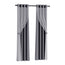 Artiss 2X 132x274cm Blockout Sheer Curtains Charcoal