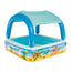 Bestway Kids Pool 140x140x114cm Inflatable Swimming w/ Canopy Play Pools 265L