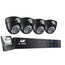 UL-tech CCTV Security System 4CH DVR 4 Cameras 1TB Hard Drive