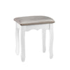 Artiss Dressing Table Stool Velvet Grey