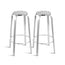 Gardeon 2-Piece Outdoor Bar Stools Patio Indoor Bistro Aluminum Chairs