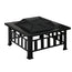 Grillz Fire Pit BBQ Grill 2-In-1 Table