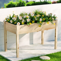 Greenfingers Garden Bed Elevated 120x60x80cm Wooden Planter Box Raised Container