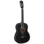 Alpha 39-Inch Classical Guitar - Wooden Body, Nylon String, Beginner Gift, Black