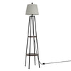 Artiss Floor Lamp Shelf Stand Modern LED Storage Shelves Living Room Light