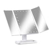 Embellir Makeup Mirror with 24 LED light Tri-fold Dimmable Tabletop Storage