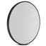 Embellir Wall Mirror Makeup 60cm Home Decor Framed Mirrors Bathroom Round Black