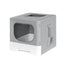 i.Pet Cat Litter Box Large Tray Kitty Toilet Enclosed Hooded Foldable Scoop Grey