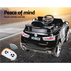 Rigo Kids Electric Ride On Car SUV BMW-Inspired X5 Toy Cars Remote 6V Black