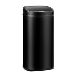 Devanti 58L Motion Sensor Bin Rubbish Automatic Black