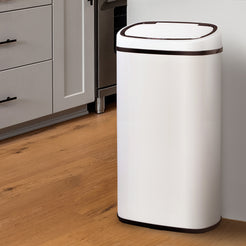 Devanti 68L Motion Sensor Bin Rubbish Automatic White