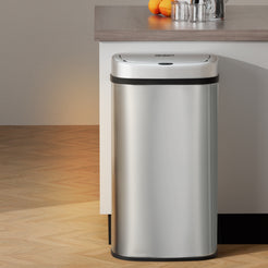 Devanti 60L Sensor Bin Motion Rubbish Automatic Silver