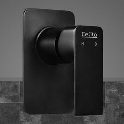 Cefito Shower Mixer Tap Wall Bath Taps Bathroom Basin Faucet Vanity Brass Black