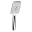 Handheld Shower Head 3.1'' High Pressure 3 Spray Modes Square Chrome