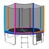 Everfit 10FT Trampoline for Kids w/ Ladder Enclosure Safety Net Pad Gift Round