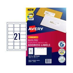 AVERY IP Label QP White J8J8160 21Up