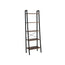 5 Tiers A-shaped Ladder Storage Shelf, Rustic, Brown