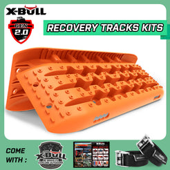 X-BULL KIT1 Recovery track Board Traction Sand trucks strap mounting 4x4 Sand Snow Car ORANGE