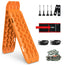 X-BULL 2PCS Recovery Tracks Snow Tracks Mud tracks 4WD With 4PC mounting bolts Orange