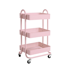 EKKIO Kitchen Trolley Cart 3 Tier (Pink) EK-KTC-102-DSH