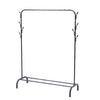 EKKIO Clothing Rack with Bottom Shelf & Anti-slip floor protectors (Black)