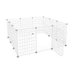 Floofi Small Pet Playpen (White) FI-PP-104-JY