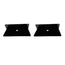 GOMINIMO Acrylic Floating Wall Shelves Set of 2 with Cable Clips (Black) GO-FWS-102-SYD