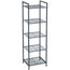 SONGMICS Bathroom Shelf 5-Tier Storage Rack with Adjustable Shelf Black BSC35BK