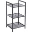 SONGMICS Bathroom Shelf 3-Tier Storage Rack with Adjustable Shelf Black BSC33BK