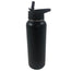 VERPEAK 40oz Vacuum Insulated Water Bottle 3 Lids with Straw (Black) VP-IWB-100-HL