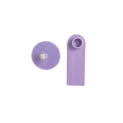 Purple Mini Ear Tags for Cattle, Sheep, Pigs, and More - 100 Tags (5x2cm) - Long-lasting & Durable
