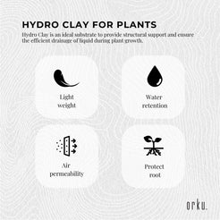 1L Hydro Clay Balls - Organic Premium Hydroponic Expanded Plant Growing Medium